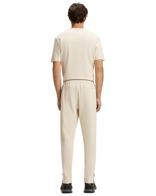 Boss Natural Boss By Active Stretch-gabardine Tracksuit Bottoms for men
