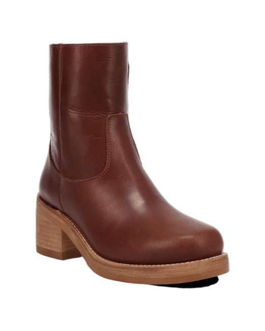 Dingo Brown Roxy Leather Bootie