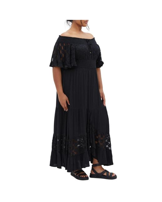 City Chic Black Plus Size Spellbound Dress