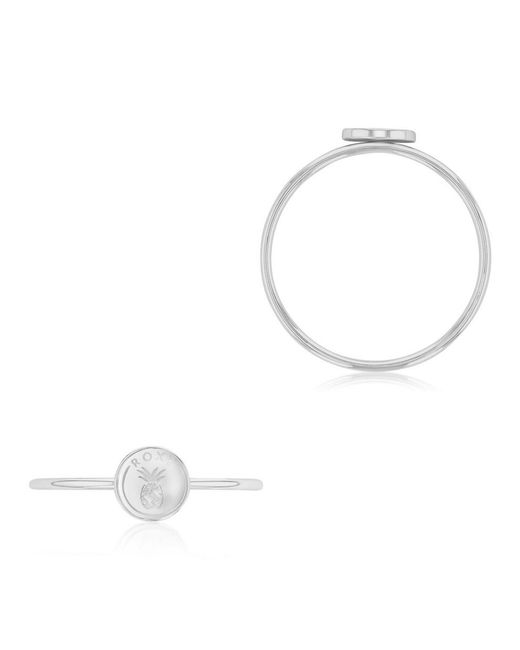 Roxy White Waterproof Yellow Pineapple Ring