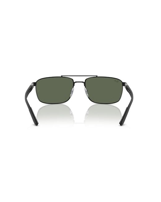 Ray-Ban Green Rectangle Sunglasses