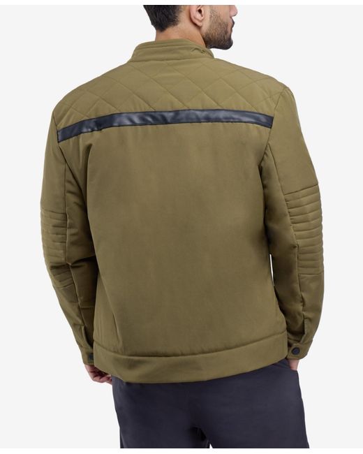 Xray Jeans Green Quilted Jacket for men
