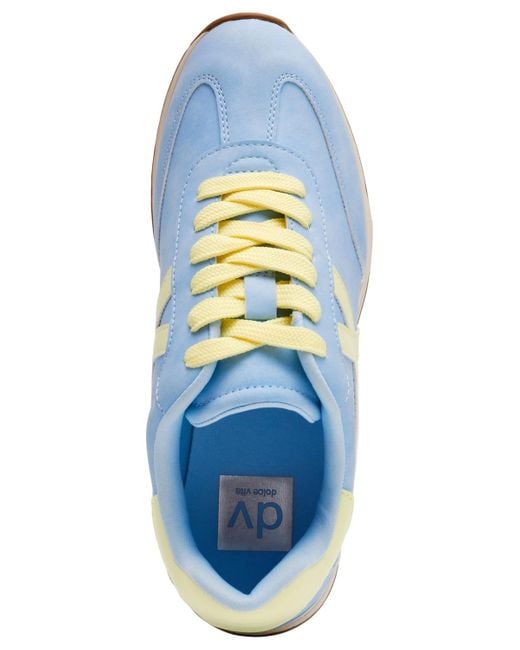 Dolce Vita Blue Joque Sporty Retro Lace-up Sneakers
