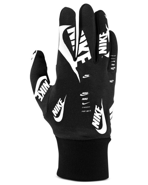 Nike Black Fleece Logo Gloves for men