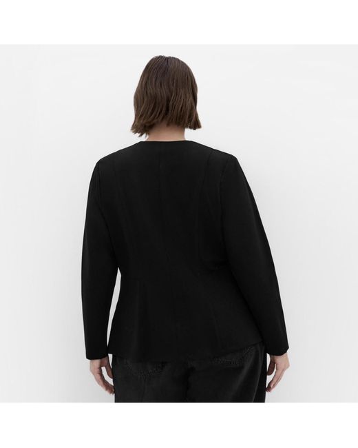 City Chic Black Plus Size Peyton Ponte Jacket