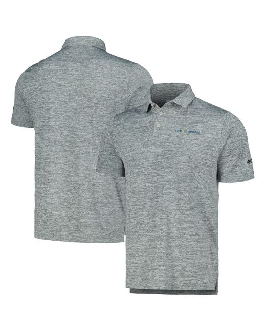 Columbia Gray The Players Omni-wick Final Round Polo for men