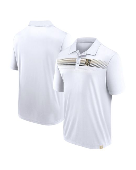 Fanatics White Vegas Golden Knights Victory For Us Interlock Polo Shirt for men