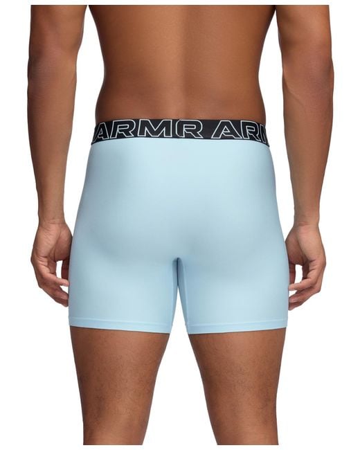 Under Armour Blue 3-pack Performance Tech Boxer Brief for men
