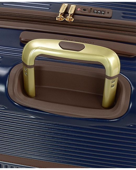 London Fog Blue Brentwood Iv 20" Expandable Spinner Carry-on Hardside