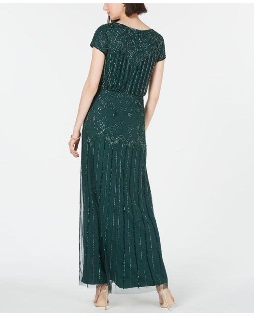 adrianna papell emerald green