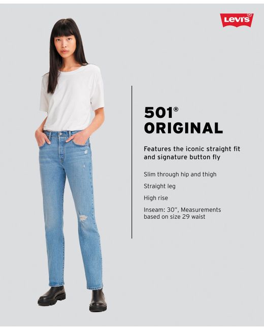 Levi's Blue 501 Original-fit Straight-leg Jeans