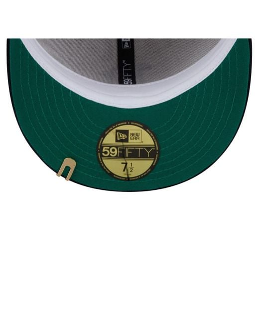 KTZ White Cream/navy Boston Red Sox Two-tone Corduroy 59fifty Fitted Hat for men