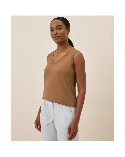 Pact Multicolor Organic Cotton Softspun V-neck Tank