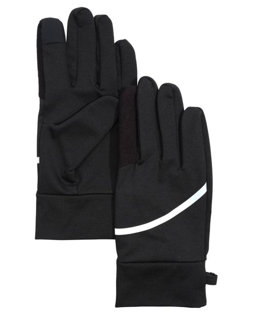 Alfani Black Reflective Stripe Gloves for men
