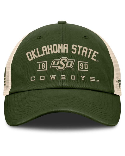 Fanatics Green Oklahoma State Cowboys Oht Military Appreciation Frontier Trucker Adjustable Hat for men