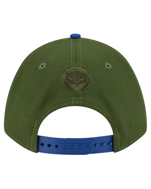 KTZ Green Chicago Cubs City Feature 9forty A-frame Adjustable Hat for men