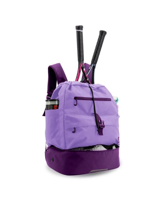 J World Purple Ace Racket Sports Backpack