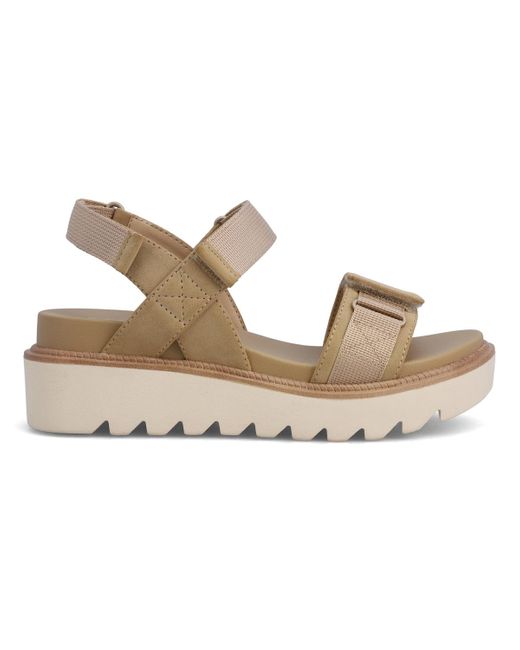 MIA Metallic Jony Platform Round Toe Sandals