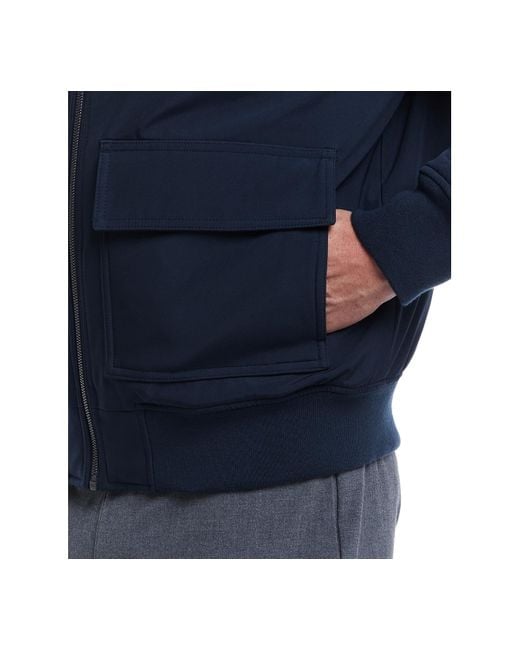 Weatherproof Blue Flex Tech Bomber Jacket for men