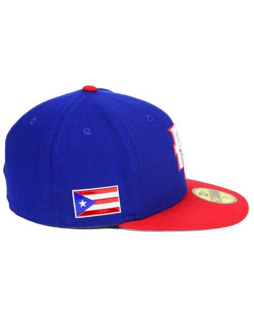 KTZ Synthetic Puerto Rico World Baseball Classic 59fifty Fitted Cap in