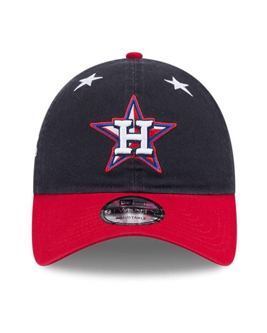 KTZ Blue Navy/red Houston Astros 2025 Mlb All-star Game Workout 9twenty Adjustable Hat for men