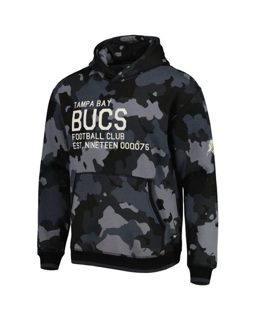 The Wild Collective Black Tampa Bay Buccaneers Camo Pullover Hoodie for men