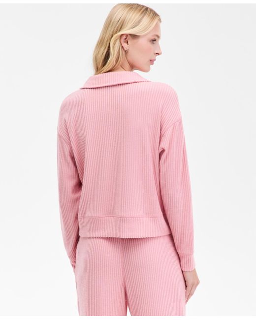 Nautica Pink High-rise Wide-leg Knit Pants