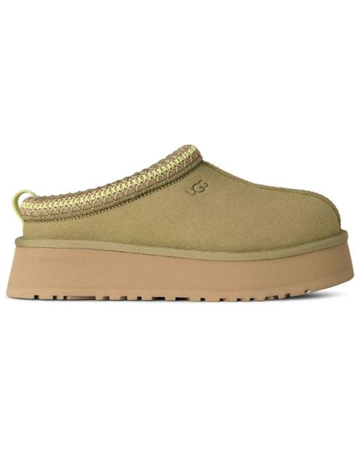 Ugg Green Tazz Ii Platform Slippers