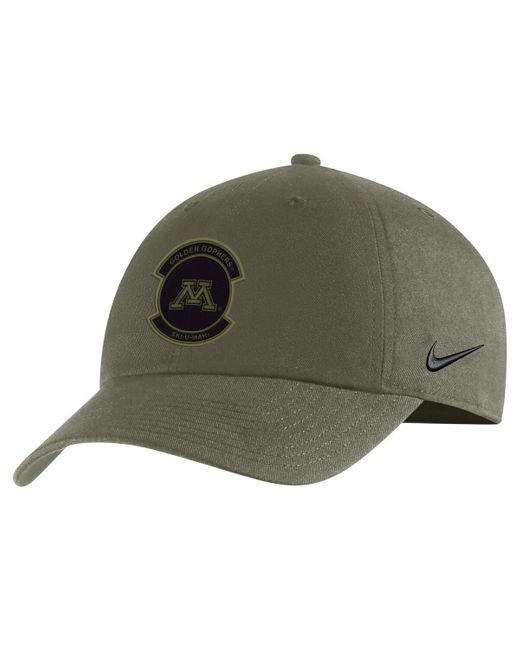 Nike Green Minnesota Golden Gophers Military-inspired Pack Heritage86 Adjustable Hat for men