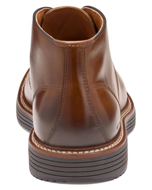 Johnston & Murphy Brown Upton Chukka Round Toe Boots for men