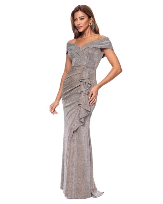 Gift-Wrapped Glory White Gown Exaggerated Shoulder Backless detailed  & Draped silhouette main image 0