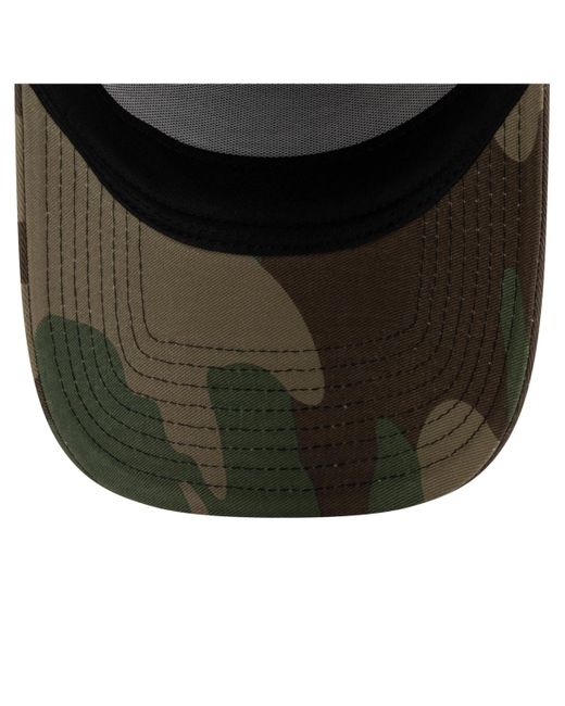 KTZ Green Chicago Cubs Woodland Team Pop 9forty A-frame Adjustable Hat for men