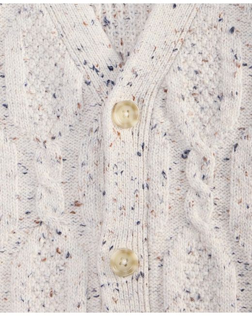 Club Room White Elv Cable Cardigan Sweater for men