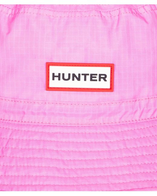 Hunter Pink Nylon Packable Bucket Hat