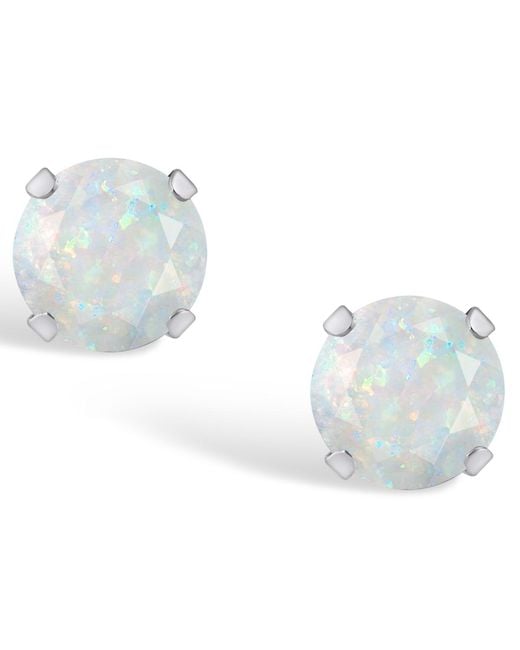 Macy's Metallic Gemstone Stud Earrings