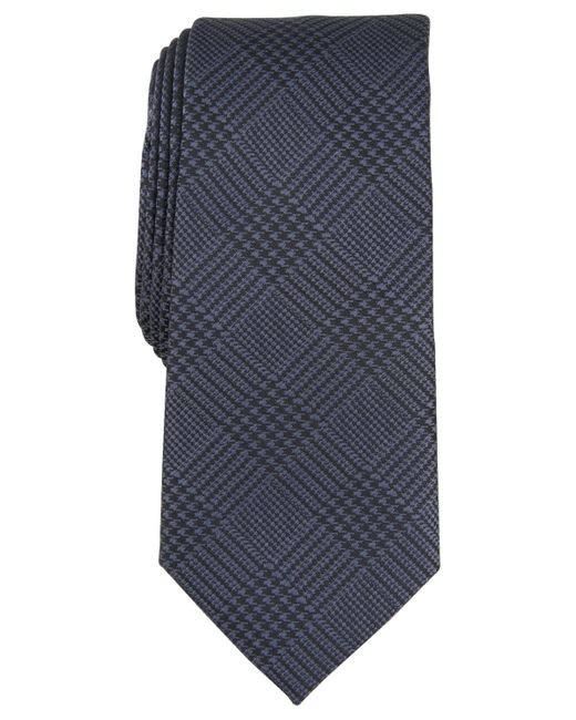 Alfani Blue Foxboro Plaid Tie for men