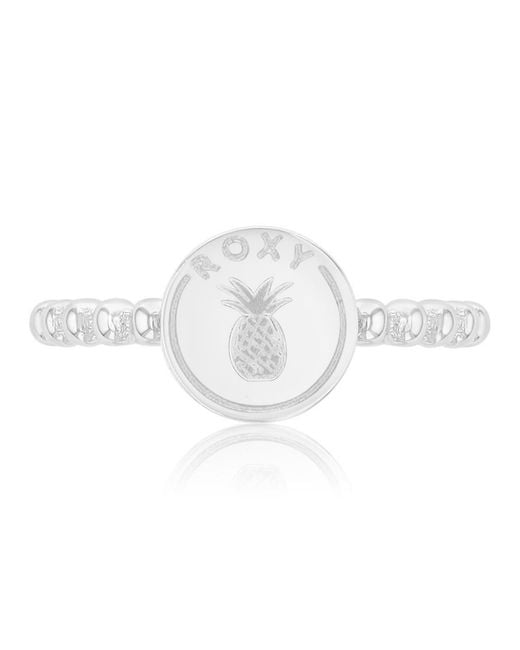 Roxy White Waterproof Yellow Pineapple Beads Ring