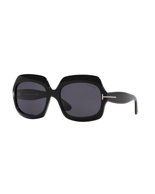 Tom Ford Black Geometric Sunglasses