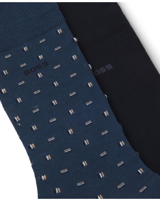 Boss Blue Regular Length Mini Iconic Socks for men