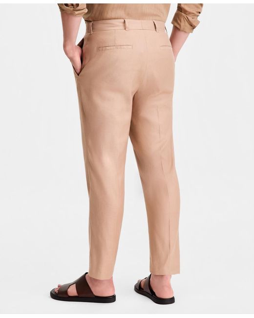 Alfani Natural Tech Linen-blend Pants for men