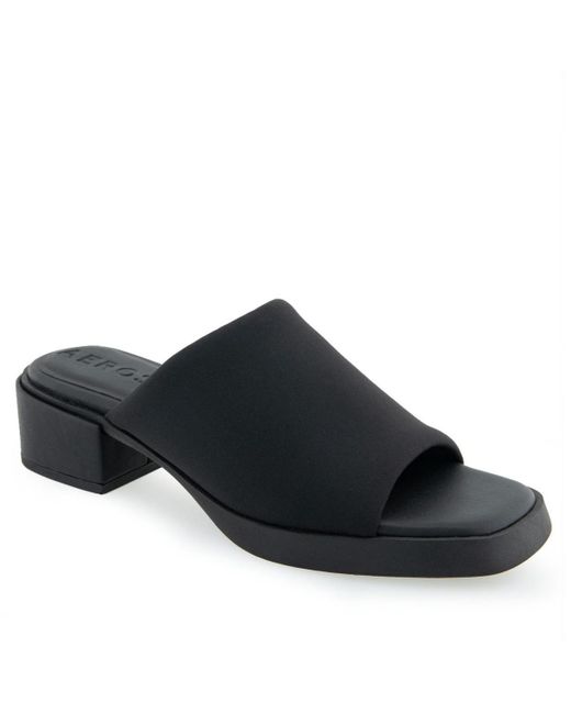 Aerosoles Black Denise Slip-on Sandals
