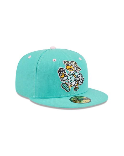 KTZ Green Biloxi Shuckers Theme Nights 59fifty Fitted Hat for men