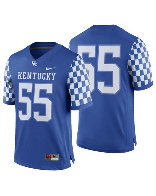 Nike Synthetic Kentucky Wildcats Football Replica Game Jersey in Blue