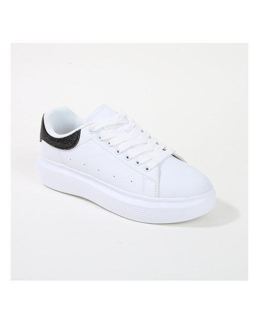 BERNESS White Fortuna Platform Sneaker