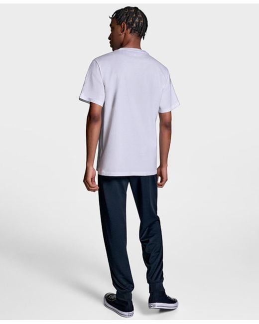 Converse White Standard Fit Patch T-shirt for men