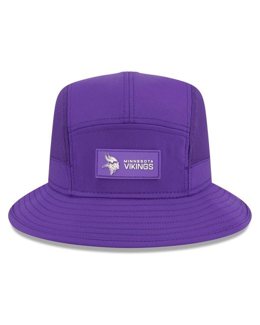 KTZ Purple Minnesota Vikings 2025 Sideline Bucket Hat for men