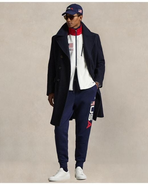 Polo Ralph Lauren Blue Team Usa Fleece Classic-fit Sweatpants for men
