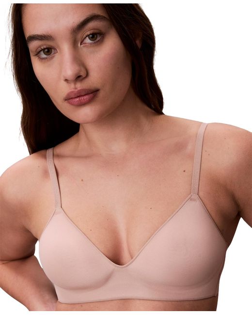 Calvin Klein Pink Full Coverage Adjustable Bra