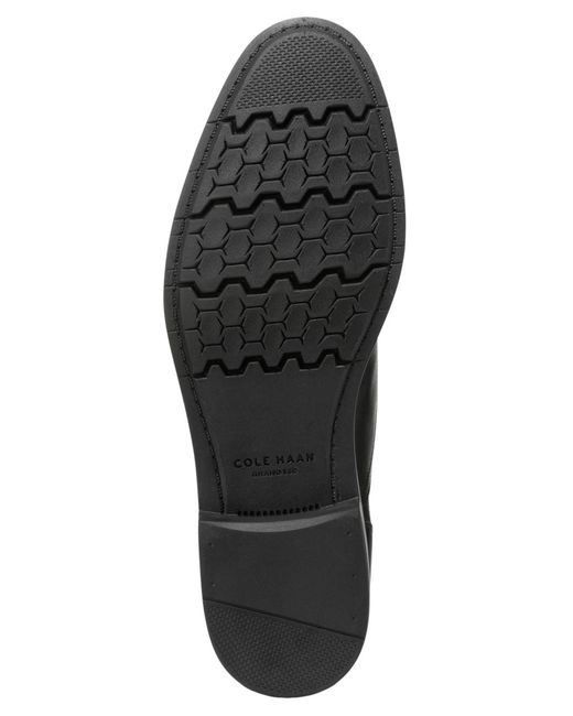 Cole Haan Black Newmark Grand Cap Toe Oxfords for men