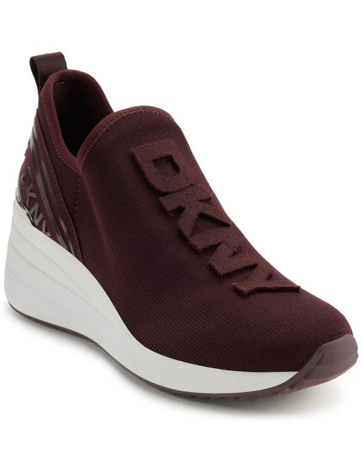 DKNY Purple Keeva Wedge Sneakers